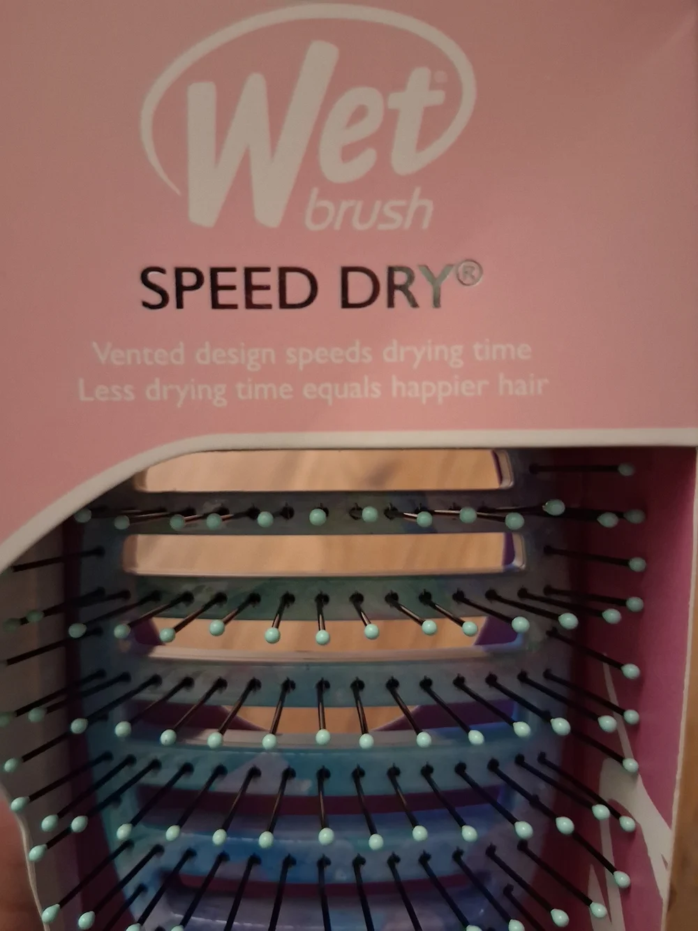 Wet Brush Treasured Waters Speed Dry Vent Brush - Pink/Blue
